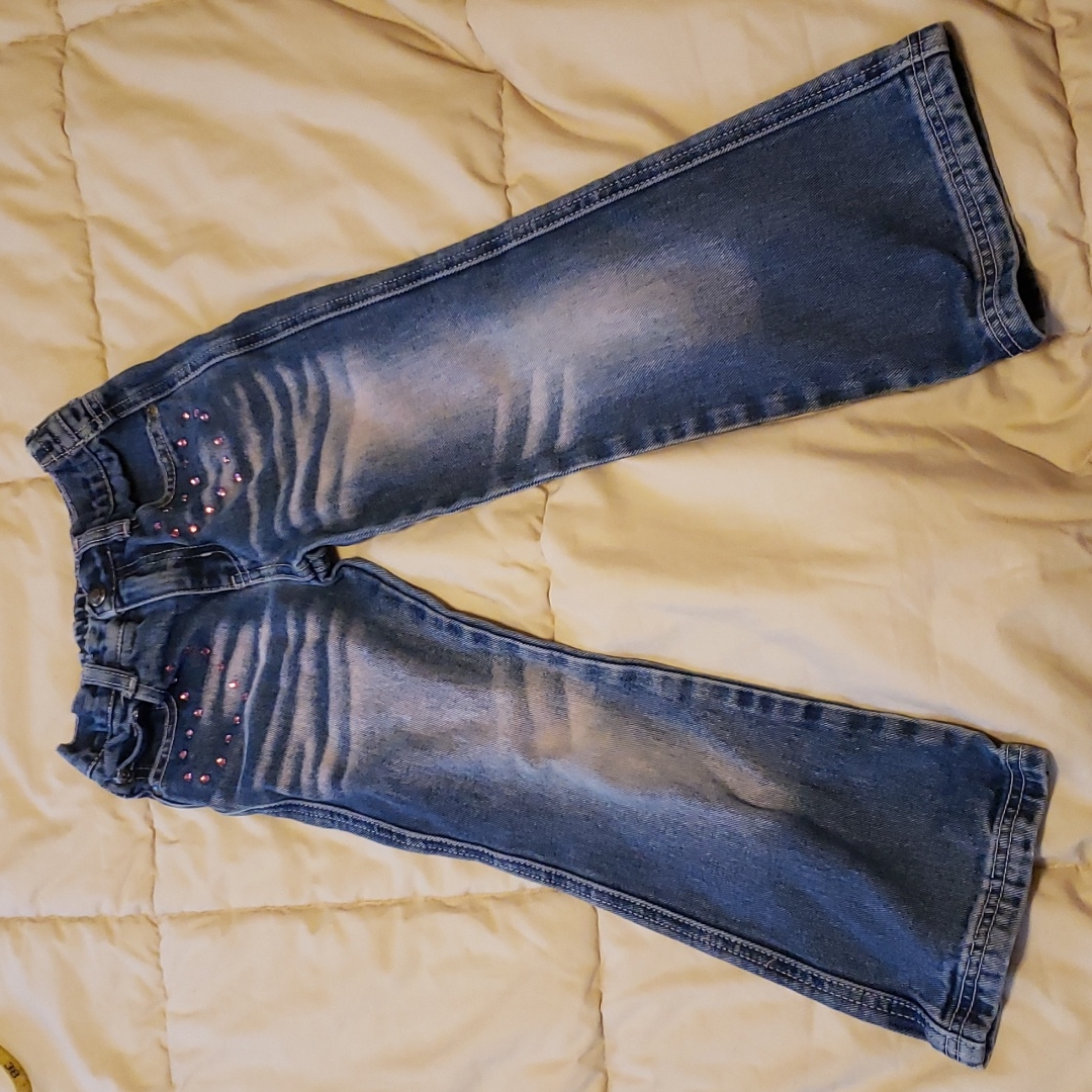 Arizona Flare Jeans Girls Size 5 Elastic Type Waist